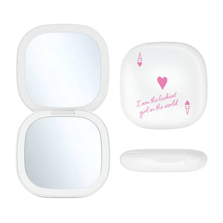 Luckiest Girl In The World LED Compact Mirror