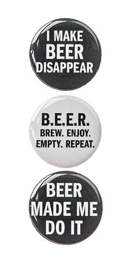 I Make Beer Disappear Magnets - Set of 3