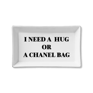 Need A Hug Or A Chanel Bag Ceramic Tray