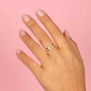 Pavé Wide Link Ring