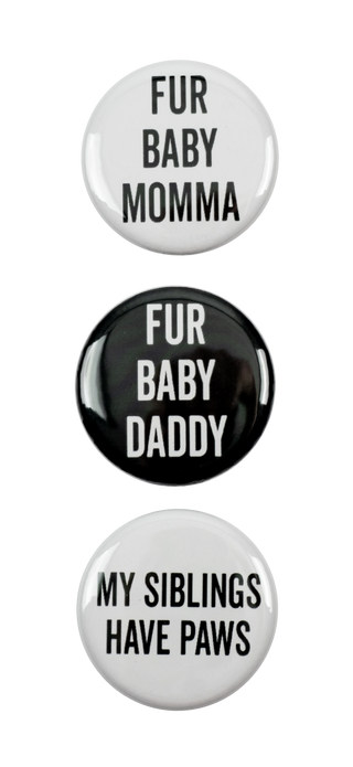 Fur Baby Mama/Daddy Magnets - Set of 3