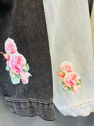 Howdy Boots Crop Denim Jacket