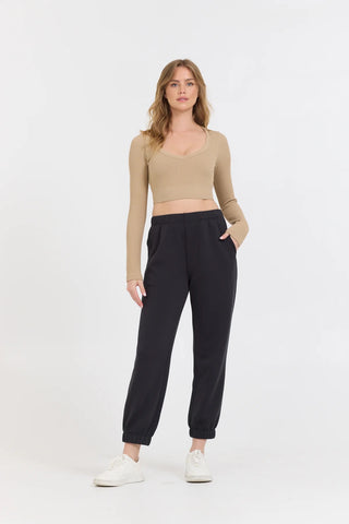 Black Cloud Fleece Jogger | Vintage Havana