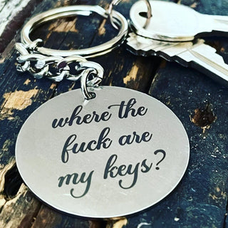 Where Are My Keys Keychain