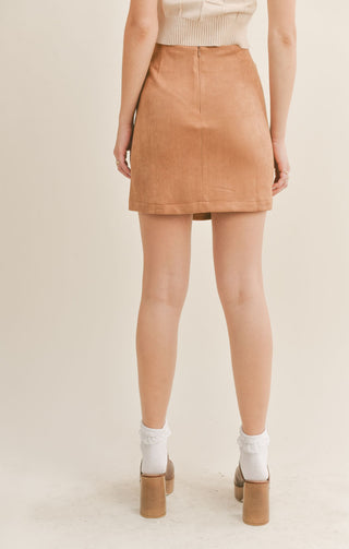 She's Magic Suede Mini Skirt | Sage The Label