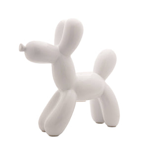 Balloon Dog Piggy Bank 12" - White